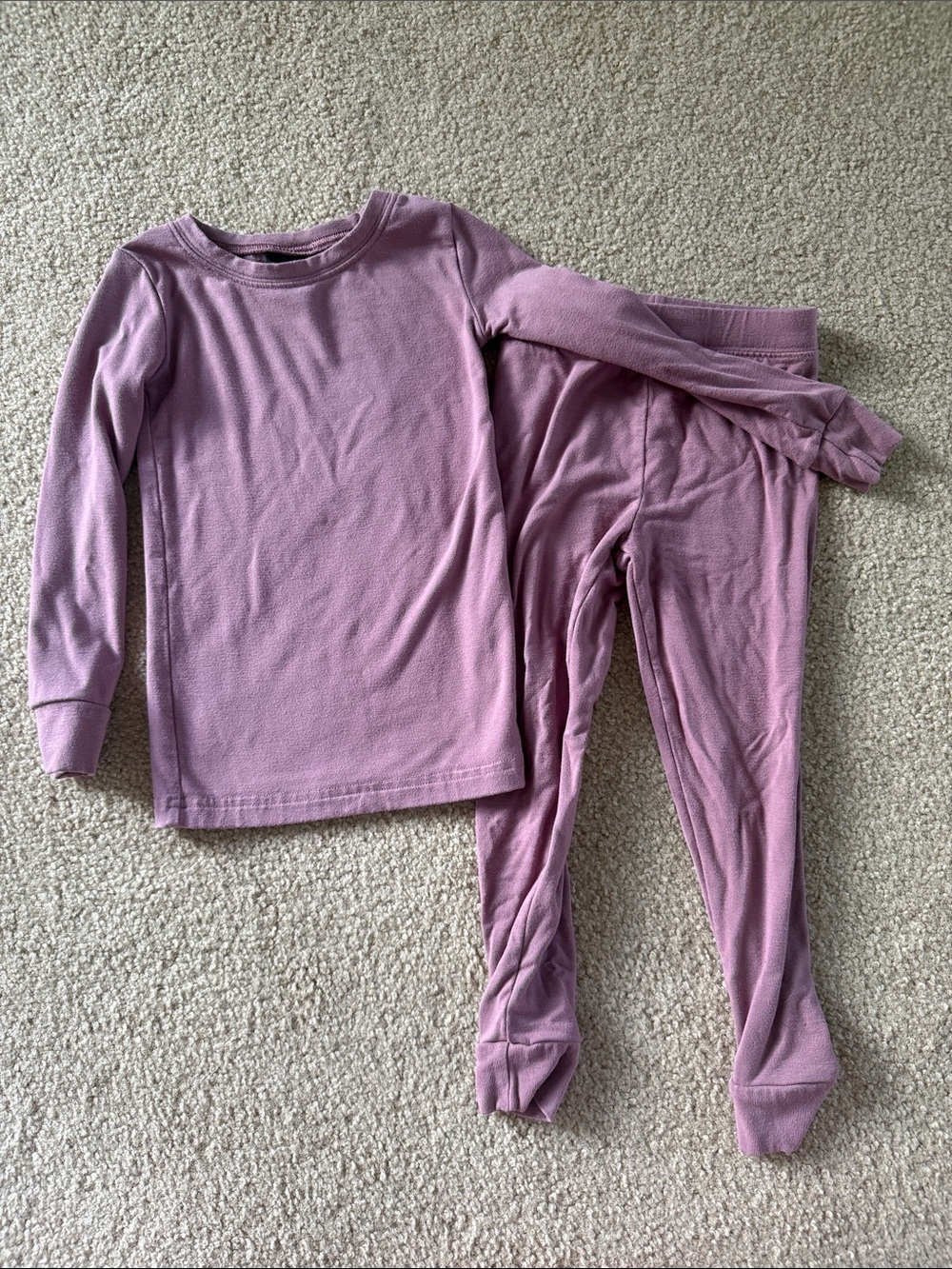Little Sleepies Fleece Lined Mauve 2T Set